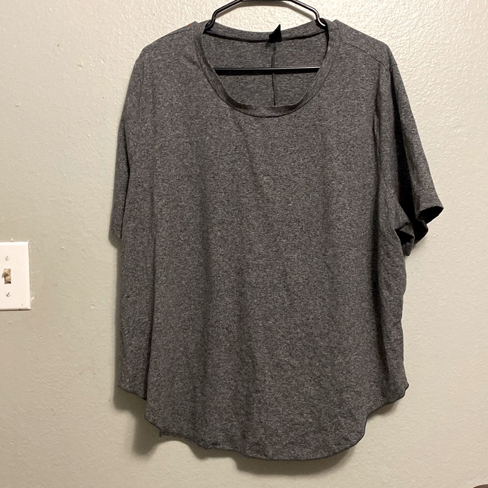 SHEIN curve grey workout shirt
